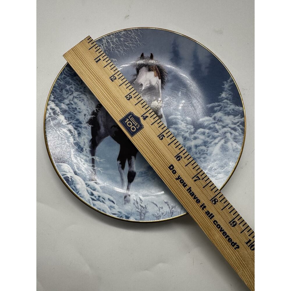 Unbridled Spirit Chuck Dehaan Horse Scene Decorative Art Plates Set Of 3 Vintage - Picture 9 of 10